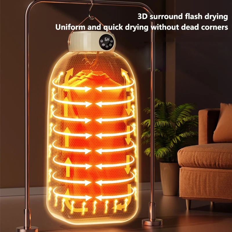 Portable Foldable UV Clothes Dryer